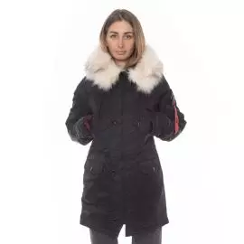 Женская куртка Аляска N-3B Slim Fit Black, Размер: 44 (S)