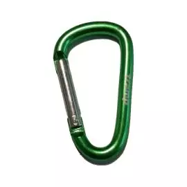 Карабин алюминиевый сувенирный Tramp 5 см без муфты green