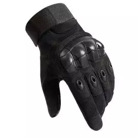 Тактичні рукавиці чорні Zag-7 Black, Розмір: S