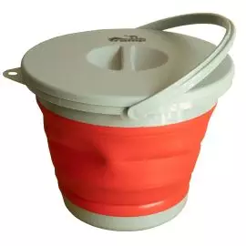 Відро Tramp складане силіконове з кришкою 5 л Red