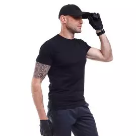Футболка мужская черная Jersey Black, Размер: 40-42 (XS)