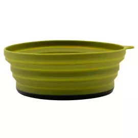 Тарілка Tramp силіконова з пластиковим дном 550 мл Olive