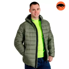Мужская стеганая куртка с капюшоном Maximus Olive, Размер: 44-46 (S)