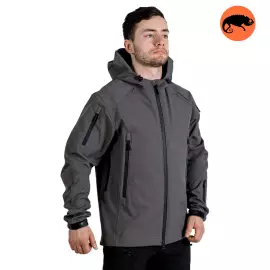 Мужская демисезонная куртка Soft Shell Spartan Gray, Размер: 44-46 (S)