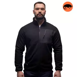 Демісезонна чоловіча кофта флісова чорна Stratus Black, Розмір: 40-42 (XS)