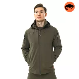 Куртка-ветровка мужская с капюшоном Breeze Gen 2 Olive, Размер: 44-46 (S)
