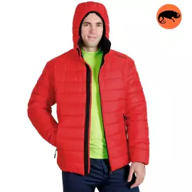 Червона куртка чоловіча з капюшоном Maximus Red, Розмір: 44-46 (S)