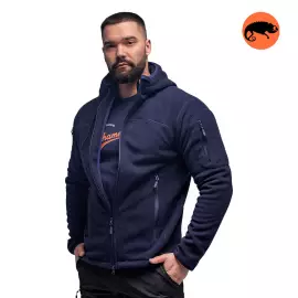 Мужская флисовая кофта с капюшоном Viking Navy, Размер: 40-42 (XS)
