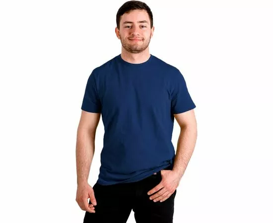 Синя футболка чоловіча Jersey Light Blue, Розмір: 40-42 (XS)