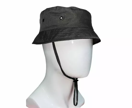 Панама чоловіча чорна з еластаном Black, Розмір: M