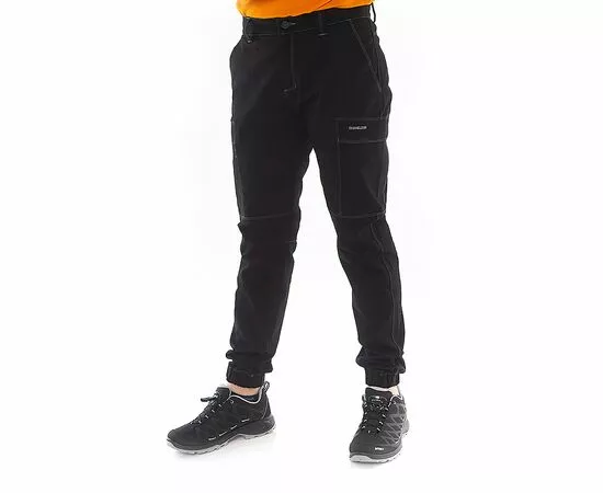 Мужские брюки джоггеры черные City Pants Slim Black, Размер брюк / рост: 52-54/170-176