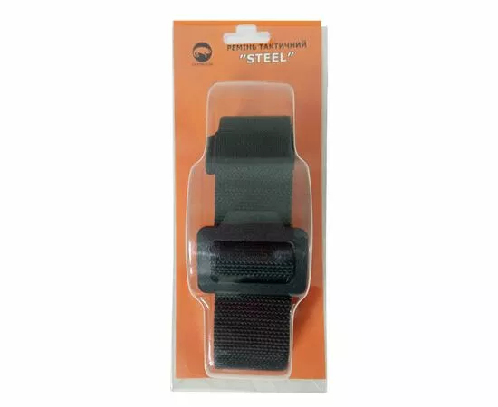 Ремінь тактичний STEEL Black, Розмір: XL