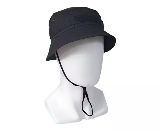 Панама тактическая с эластаном Alpha Summer Flex Black, Размер: M