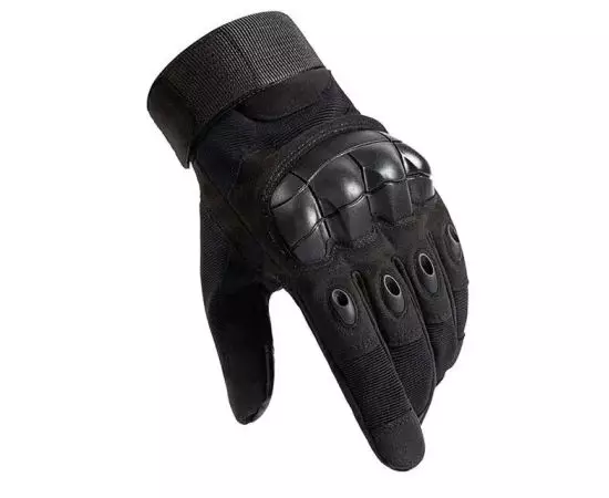 Тактические перчатки черные Zag-7 Black, Размер: S