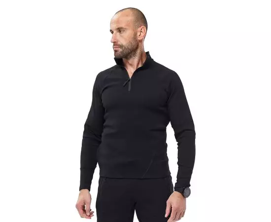 Спортивная кофта мужская черная хлопок Sporter Gen 3 Black, Размер: 56-58 (XL)