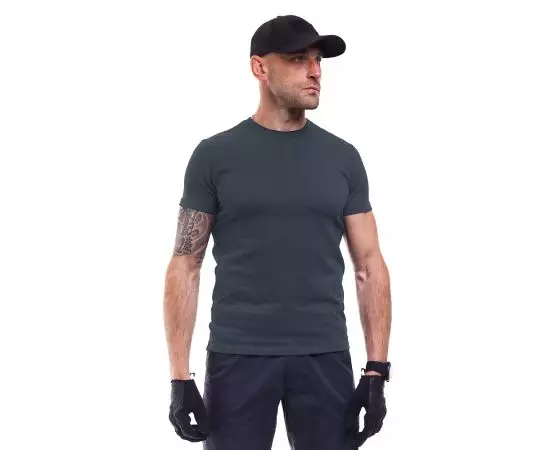 Темно-сіра футболка чоловіча Jersey Grey, Розмір: 64-66 (XXXL)