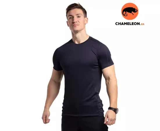 Чоловіча футболка темно-синя Hybrid Navy, Розмір: 52-54 (L)