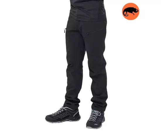 Чоловічі штани чорні Soft Shell Spartan Black, Розмір брюк: 48-50/188