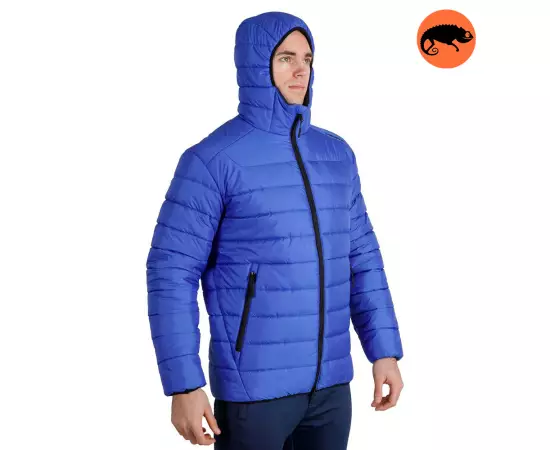 Синя чоловіча куртка з капюшоном Maximus Blue, Розмір: 44-46 (S)