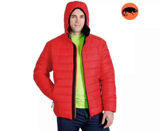 Красная куртка мужская с капюшоном Maximus Red, Размер: 44-46 (S)