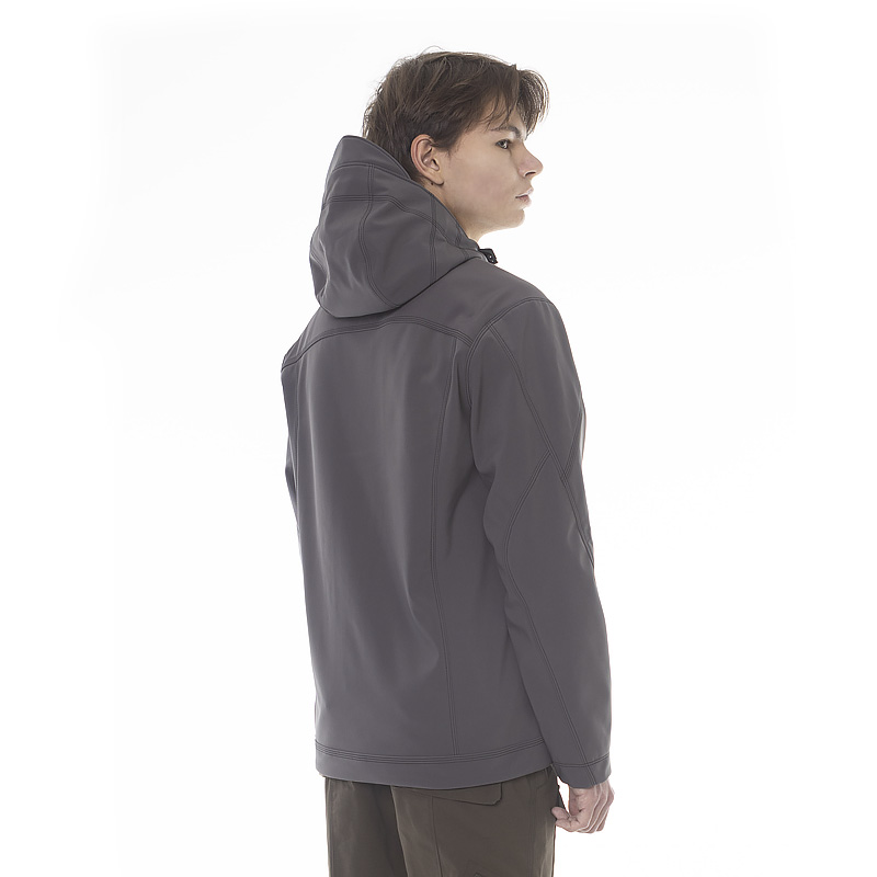 Чоловіча сіра куртка демісезонна Soft Shell софтшелл Wolf Grey