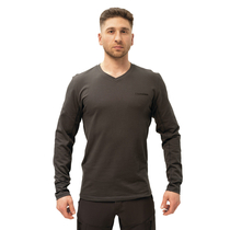 Сіра Футболка Лонгслів Чоловічий Long Sleeve Gray, Розмір: 44-46 (S)