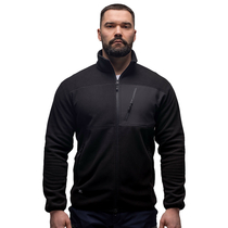 Демісезонна чоловіча кофта флісова чорна Stratus Black, Розмір: 62-60 (XXL)