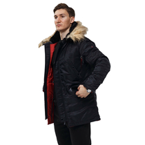 Куртка Аляска чоловіча зимова Slim Fit N-3B Black, Розмір: 62-60 (XXL)