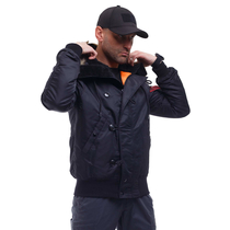 Зимняя куртка бомбер мужская N-2B Slim Black черная, Размер: 44-46 (S)