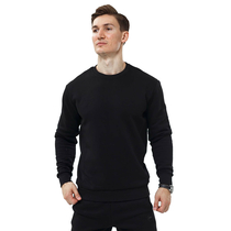 Черный свитшот мужской Warm Black, Размер: 52-54 (L)