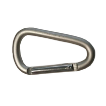 Карабин алюминиевый сувенирный Tramp 6 см без муфты silver