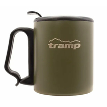 Термогорнятко  з поїлкою та защілкою 350мл Tramp Olive