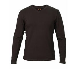 Мужская черная футболка с длинным рукавом - лонгслив LongSleeve Black, Размер: 44-46 (S)