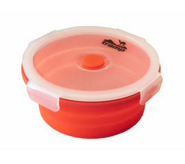 Контейнер TRAMP складной силиконовый с крышкой защелкой 800 мл Оранжевый