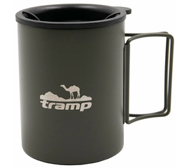 Термогорнятко Tramp зі складаними ручками та поїлкою 400 мл UTRC-137 Olive