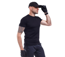 Футболка мужская черная Jersey Black, Размер: 40-42 (XS)