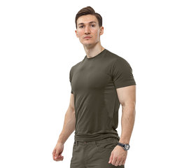 Футболка олива чоловіча Crossfit Flex Olive, Розмір: 44-46 (S)
