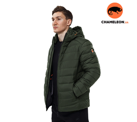 Мужская куртка олива с капюшоном Proxima Olive, Размер: 44-46 (S)