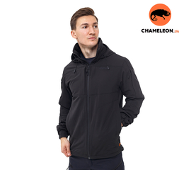 Чоловіча куртка-вітровка з капюшоном Breeze Gen 2 Black, Розмір: 52-54 (L)