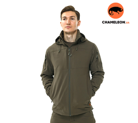 Куртка-ветровка мужская с капюшоном Breeze Gen 2 Olive, Размер: 52-54 (L)