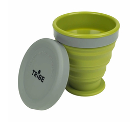 Стакан Tramp складной силиконовый Tribe Olive