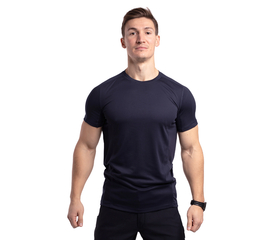 Чоловіча футболка темно-синя Hybrid Navy, Розмір: 44-46 (S)