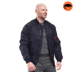 Демісезонна куртка бомбер чоловіча чорна MA-1 Gen 2  Black, Розмір: 48-50 (M)