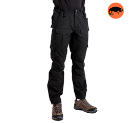 Тактические мужские брюки карго с накладными карманами Shooter Gen 2 Black, Размер брюк / рост: 48-50/176