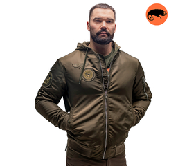 Куртка MA-1 hooded light Olive, Розмір: 52-54 (L)