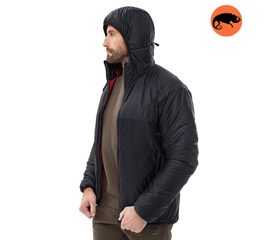 Мужская куртка черная с капюшоном Dufour Black, Размер: 52-54 (L)