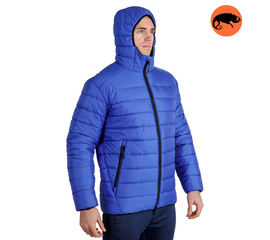 Синя чоловіча куртка з капюшоном Maximus Blue, Розмір: 44-46 (S)