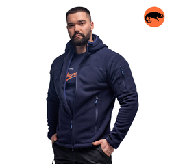 Чоловіча флісова куртка з капюшоном Viking Navy, Розмір: 52-54 (L)