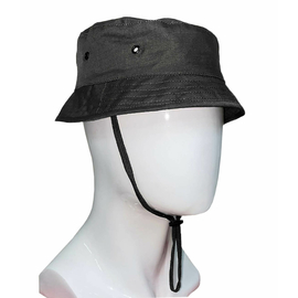 Панама чоловіча чорна з еластаном Black, Розмір: L