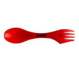 Ложка-вилка Tramp пластиковая red